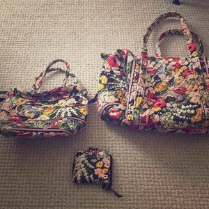 Vera Bradley “Poppy Fields” print set